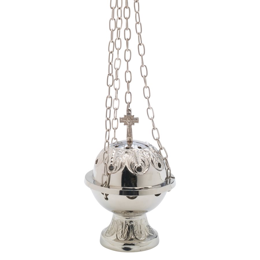 Silver Plated Brass Censer 6" (15 cm)