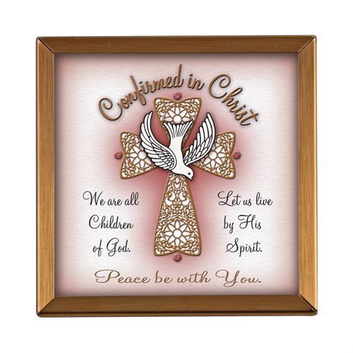 Confirmation Copper Picture Frame, 4x4'', English