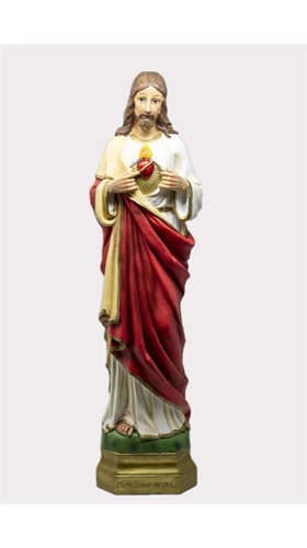 Statue of the Sacred Heart of Jesus 24" resin