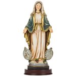 'Virgin Mary'' Coloured Resin Statue, 8½"
