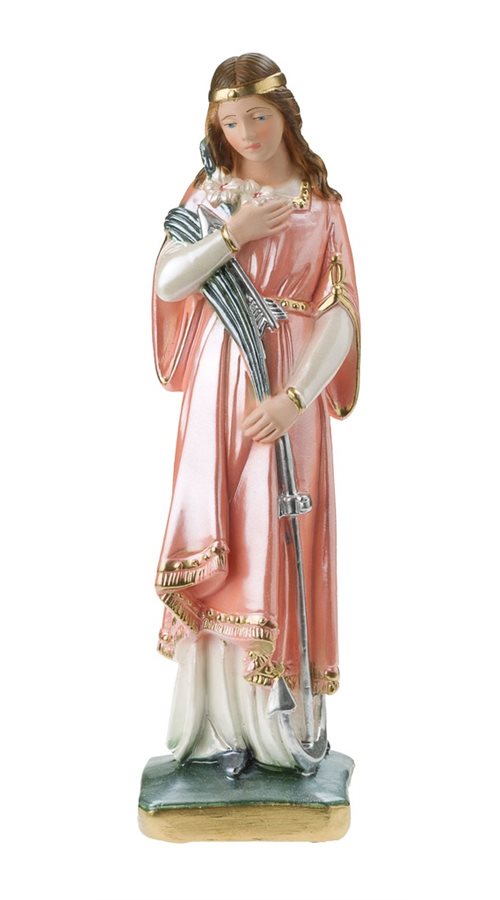 'St. Philomena'' Col. P-F Plaster Statue, 8"