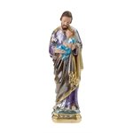 'St. Joseph'' Coloured P-F Plaster Statue, 8"