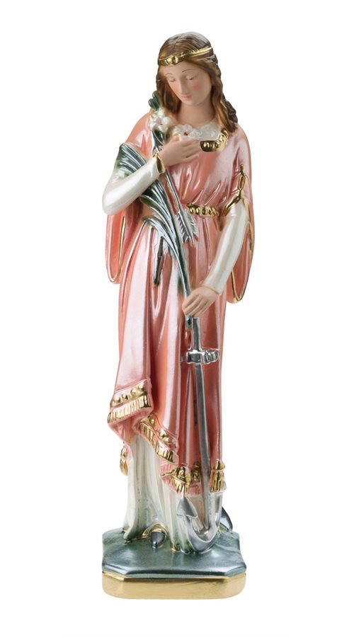 'St. Philomena'' Col. P-F Plaster Statue, 12"