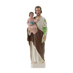 Statue Saint Joseph, plastique coloré, 15,2 cm