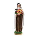 Statue Sainte Thérèse, plâtre coloré, 20,3 cm