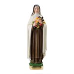 Statue Sainte Thérèse, plâtre coloré, 30,5 cm