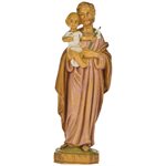 Statue Saint Joseph, résine colorée, 10 cm