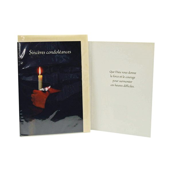 Sympathy Cards, French / ea