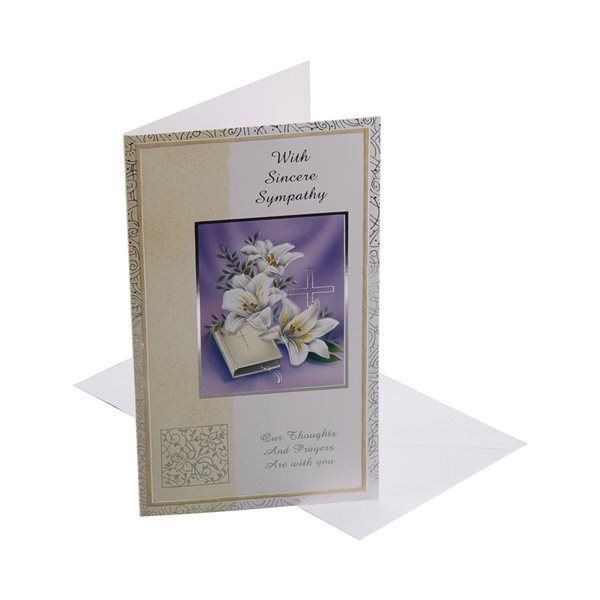 Sympathy Cards w / Env., 4¼ x 7½", English / ea