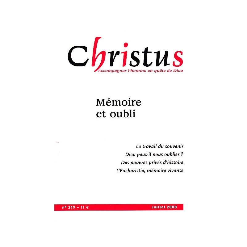 Christus #219 - Mémoire et Oubli