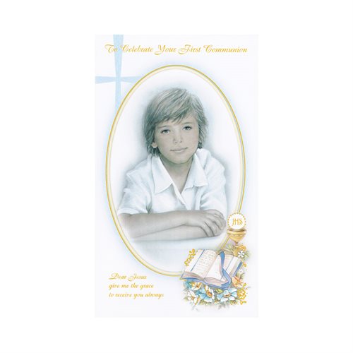 Cartes Communion et env., 18 cm, Anglais / un