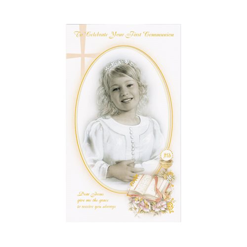 Cartes Communion et enveloppe, 18 cm, Anglais / un