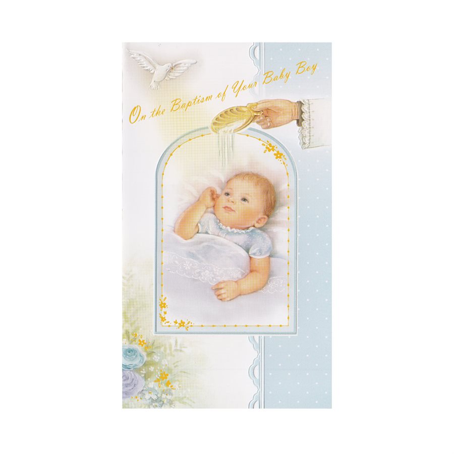 Baptism Cards w / Env., 7", English / ea