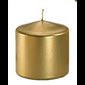 3" x 3" Pillar Candle Metallic SILVER  /  un