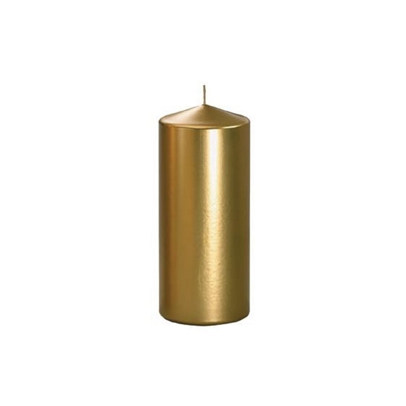 3" x 7" Pillar Candle Metallic SILVER / un