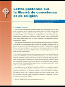 Lettre pastorale sur la liberté de conscience et de religion
