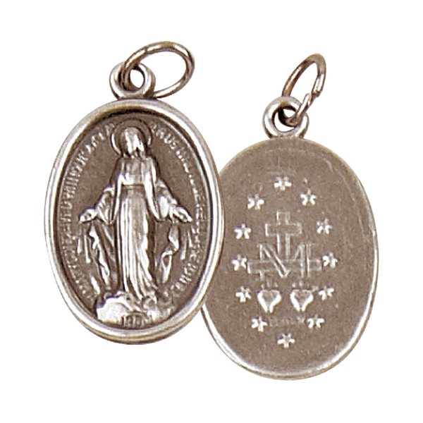 Oxidized Miraculous Medal / ea