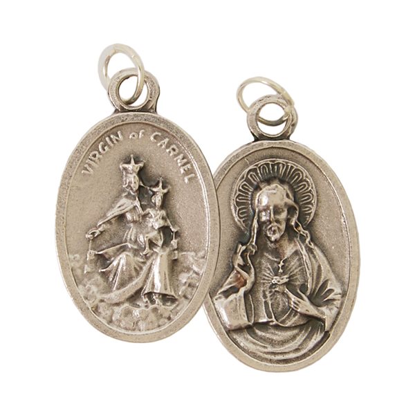 ''Scapular'' Oxidized Medal / ea