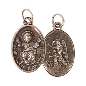 ''SHOCJ & Guardian Angel'' Oxidized Medal / ea