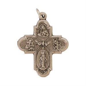 Oxidized Cross-Form Medal, 4 Subjects / ea