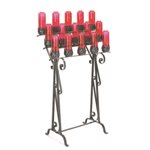 Luminaire en fer forgé, 39" Ht. x 28" Large x 17" Profond