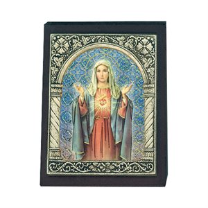 "SH of Mary" Wooden Frame, S-E Picture, 2¾"