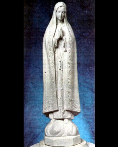 Our Lady of Fatima White Concrete Statue, 24" (61 cm)