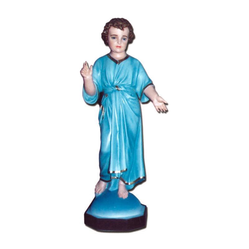 Infant Jesus Color Fiberglass Outdoor Statue, 39.5" (100 cm)