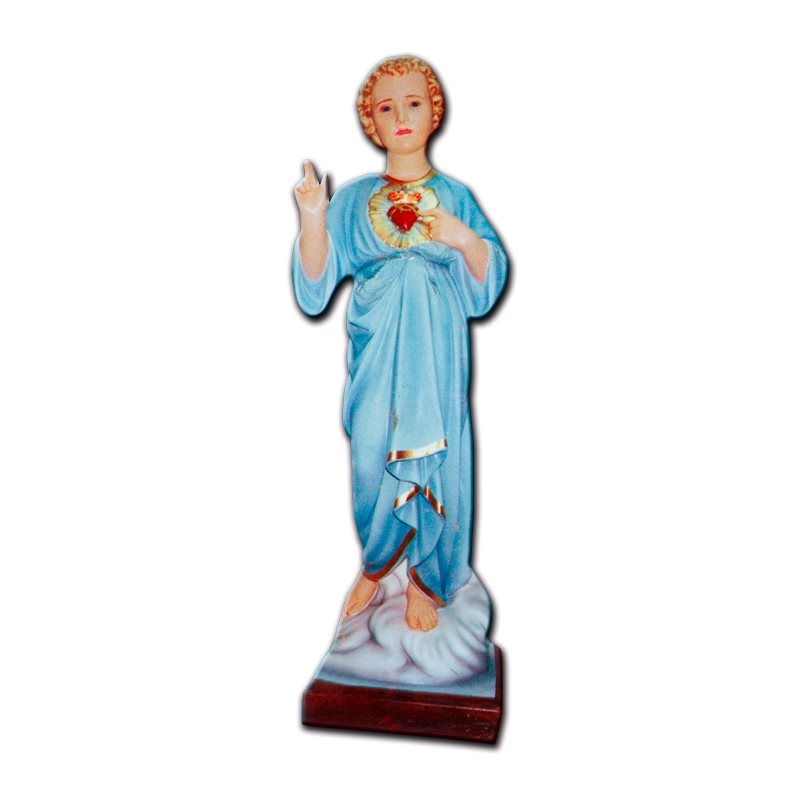 Infant Jesus Color Fiberglass Outdoor Statue, 33" (84 cm)