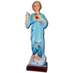 Statue ext. Enfant-Jésus 33" (84 cm) en FDV Couleur