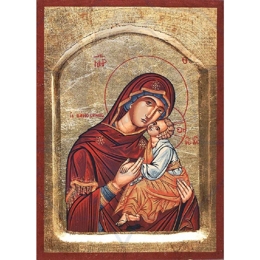 Icon Virgin of Tenderness 8" x 10" (20 x 26 cm) Gold leaf