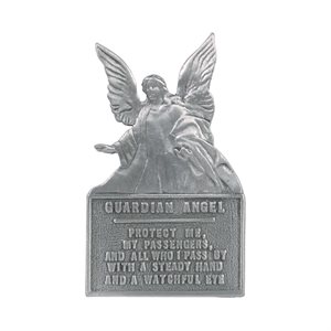Agrafe pare-soleil « Guardian Angel », étain, Anglais
