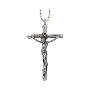 Crucifix pour rétroviseur, étain