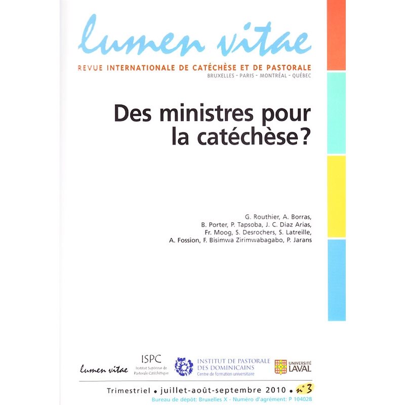 Des ministres pour la catéchèse?