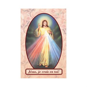 'JM'' Laminated Card w / relic, French / ea