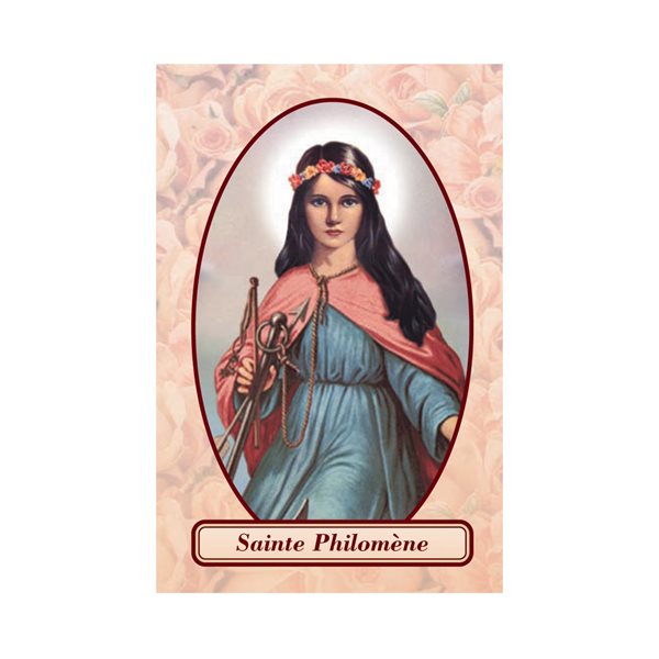 'Ste-Philomène'' Laminated Card, relic, French / ea