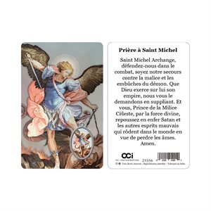 Image plast. & médaille, «Saint Michel», 8,4 cm, Français
