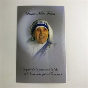 «St Teresa» w / prayer cards, 2 1 / 4 x 4'', French / ea