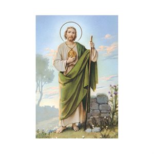 "St-Jude" Prayers & Pict., 2 1 / 8 x 3 3 / 8", French / ea