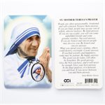 «St Teresa» Plastified Cards, 3 3 / 8 x 2 1 / 4'', English  /  ea