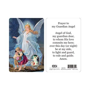 Image plast. & médaille, «Guardian Angel», Anglais
