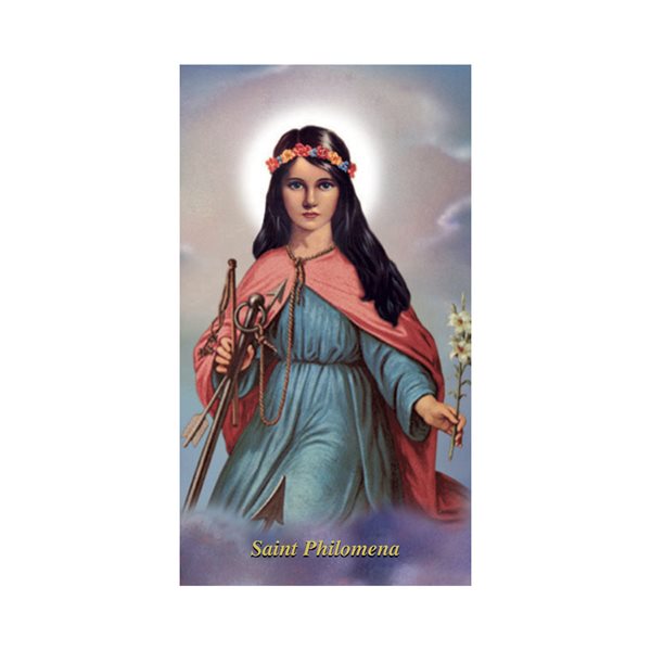 "St. Philomena" Prayer Cards, 2¼ x 4", English / ea