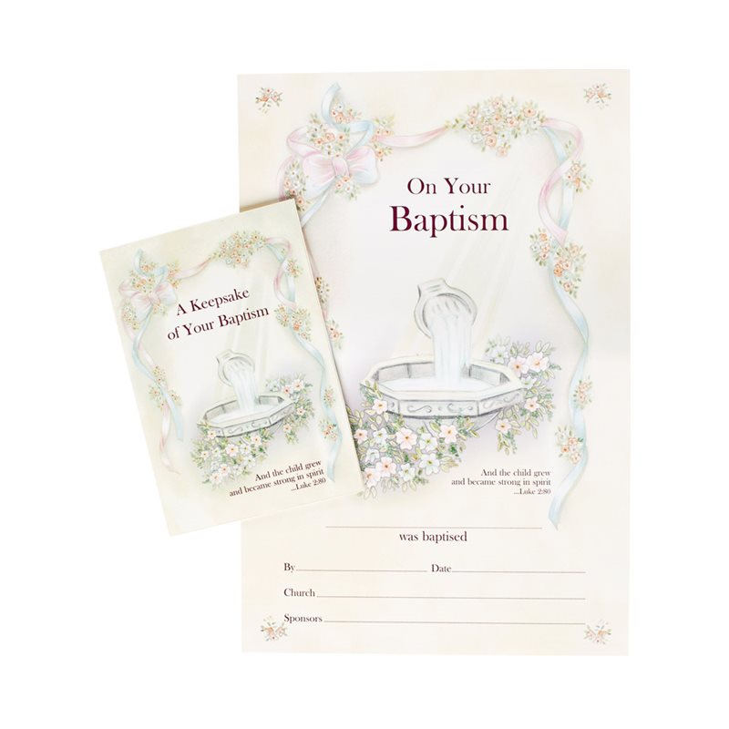Baptism Certificate & Keepsake Album, E