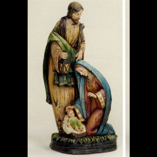 Statue Sainte Famille 13" (33 cm) en résine