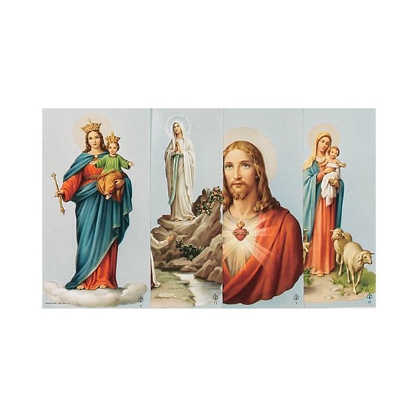 Image religieuse, G.F., coul., 5,7 x 10 cm / un