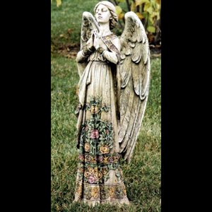 Standing Angel Resin Statue, 24" (61 cm)