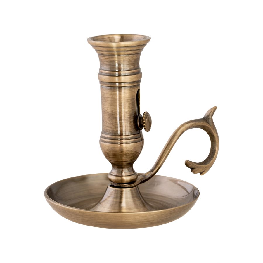 Brass Candlestick 4,25" H. (11 cm), bronze finish