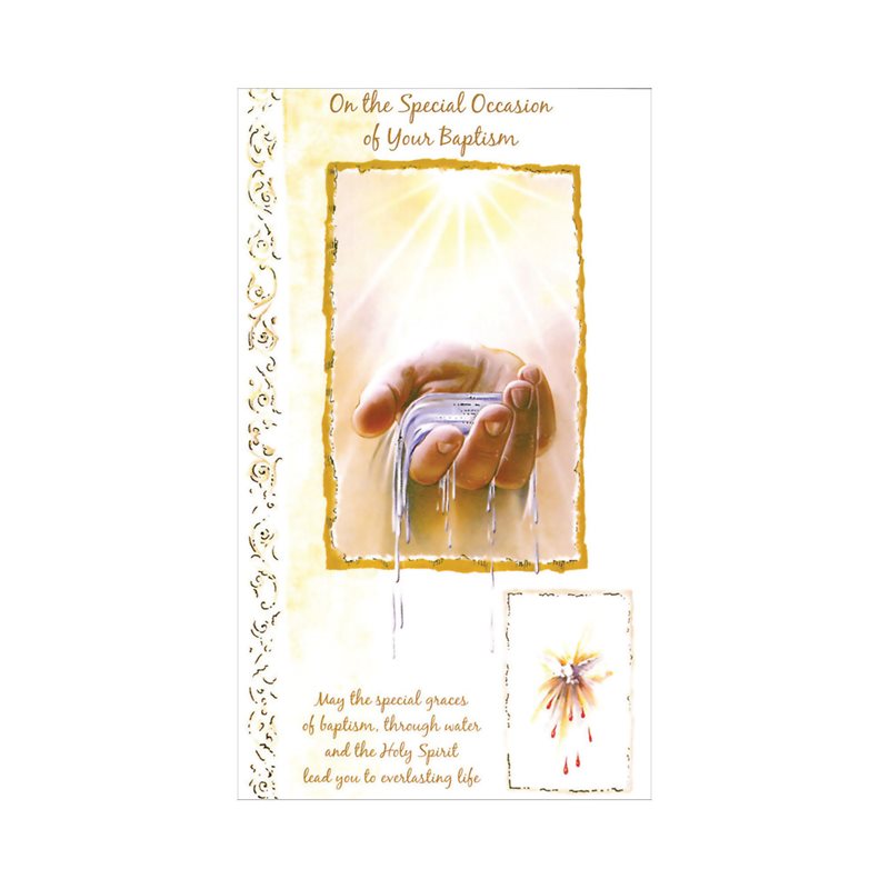 12 Unisex Baptism Cards w / Env., 4¼" x 7¼", English