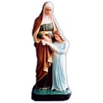 St. Ann the Teacher Color Fiberglass Outdoor Statue, 39.5"