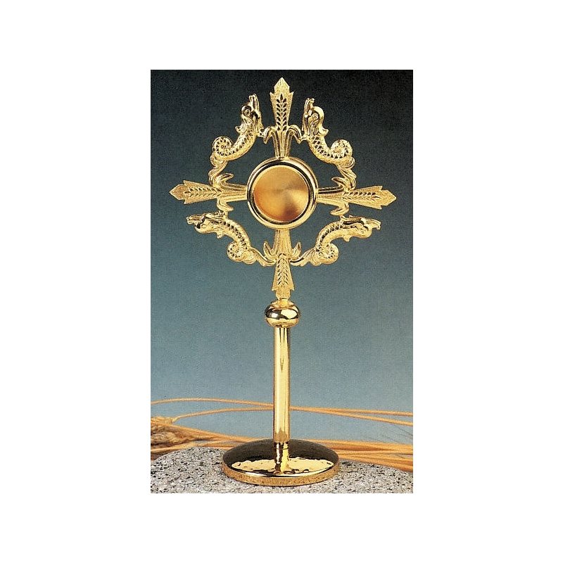 Reliquary, 9.25" (23.5 cm) Ht., Vitre 1 5 / 8" (4 cm)